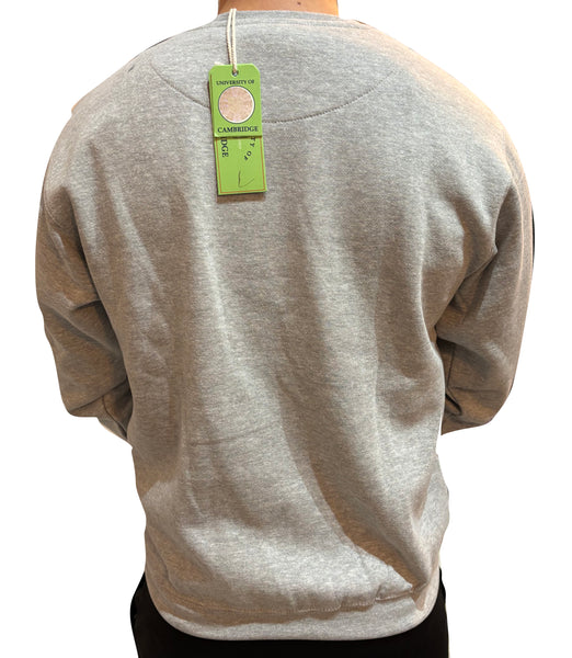 Cambridge University Embroidered Sweatshirt - Grey - Official Apparel of the Famous University of Cambridge