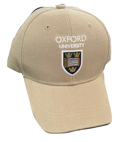 Oxford University Shield Cap - Oatmeal Color - Souvenir