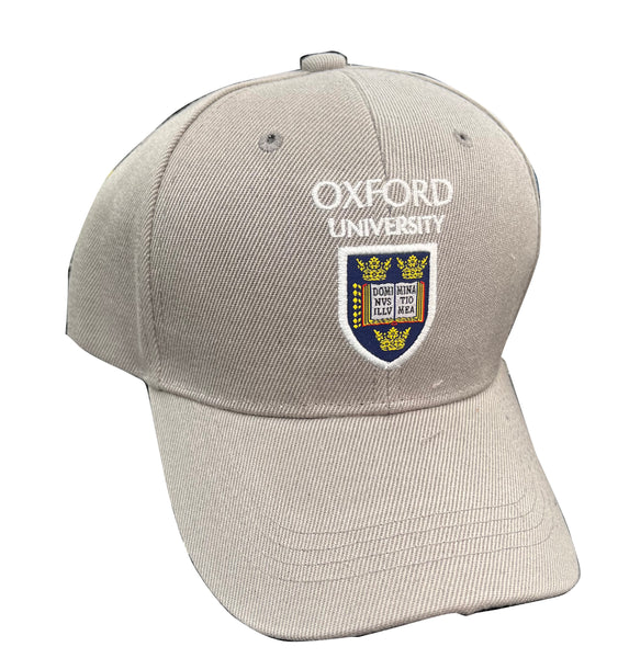 Oxford University Shield Cap - Grey - Souvenir