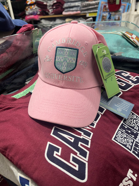 Cambridge University Cap - Official Apparel of the Famous University - Pink