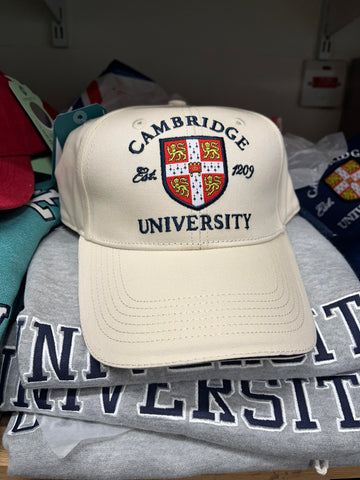 Cambridge University Cap - Official Apparel of the Famous Univeristy - Vanilla