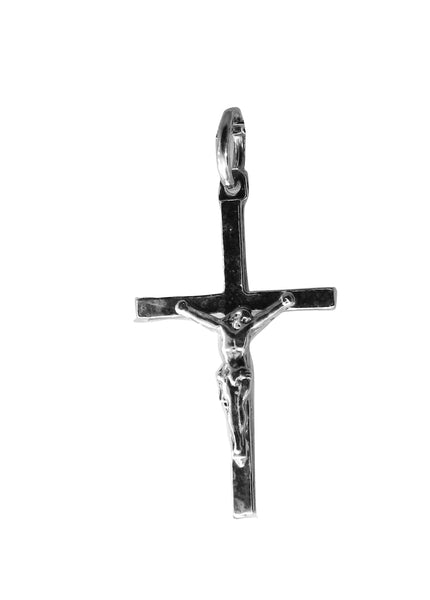 Crucifix  Pendent - Religious - Plain Sterling Silver