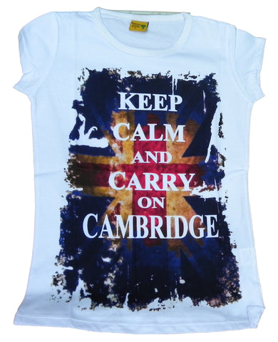Keep Calm Cambridge T-shirt - Funny Tshirt from Cambridge, England
