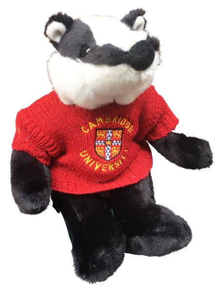Cambridge University Plush Soft Toy - Bill Badger with Sweater - Official Licenced product