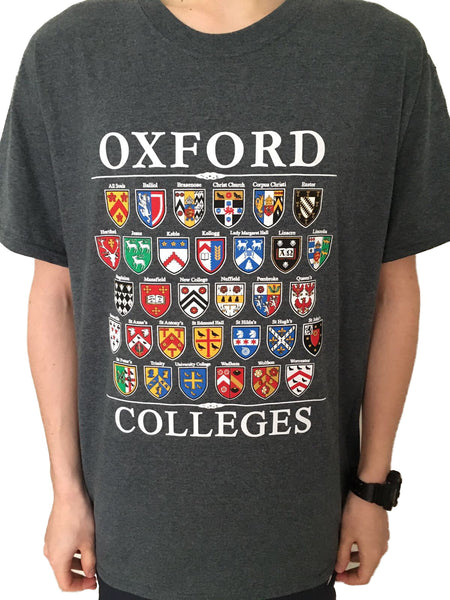 Colleges of Oxford T-Shirt - Charcoal