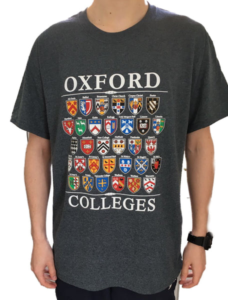 Colleges of Oxford T-Shirt - Charcoal