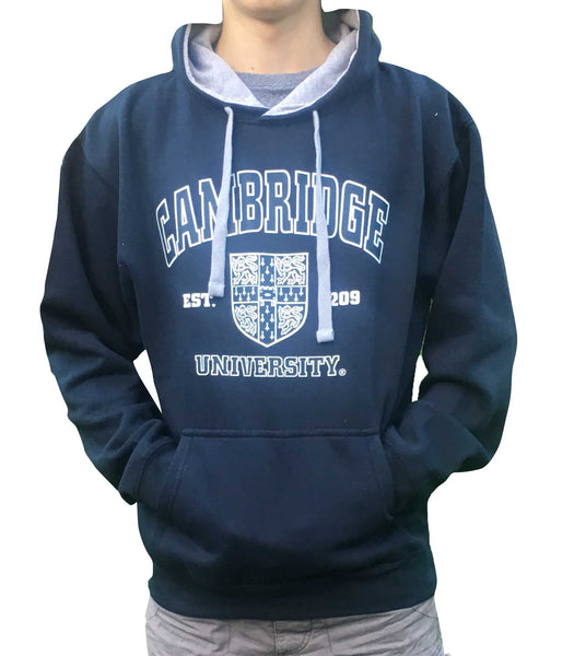 Cambridge University Printed Hoody - Navy - Official Licenced Apparel