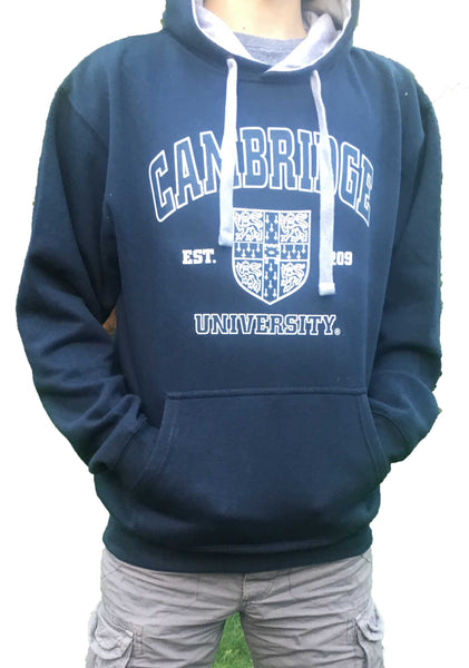 Cambridge University Printed Hoody - Navy - Official Licenced Apparel