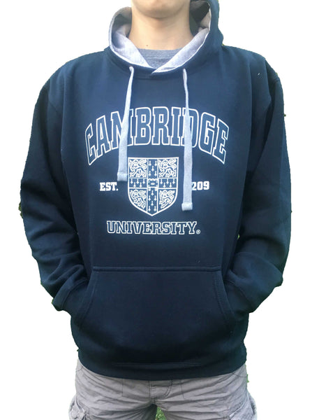 Cambridge University Printed Hoody - Navy - Official Licenced Apparel