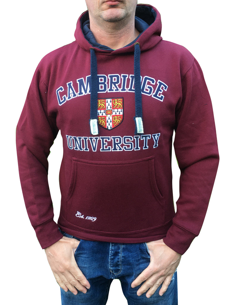Apparel – Official Hoodie Cambridge Grace\'s Embroidered University - UK Accessories - Burgundy