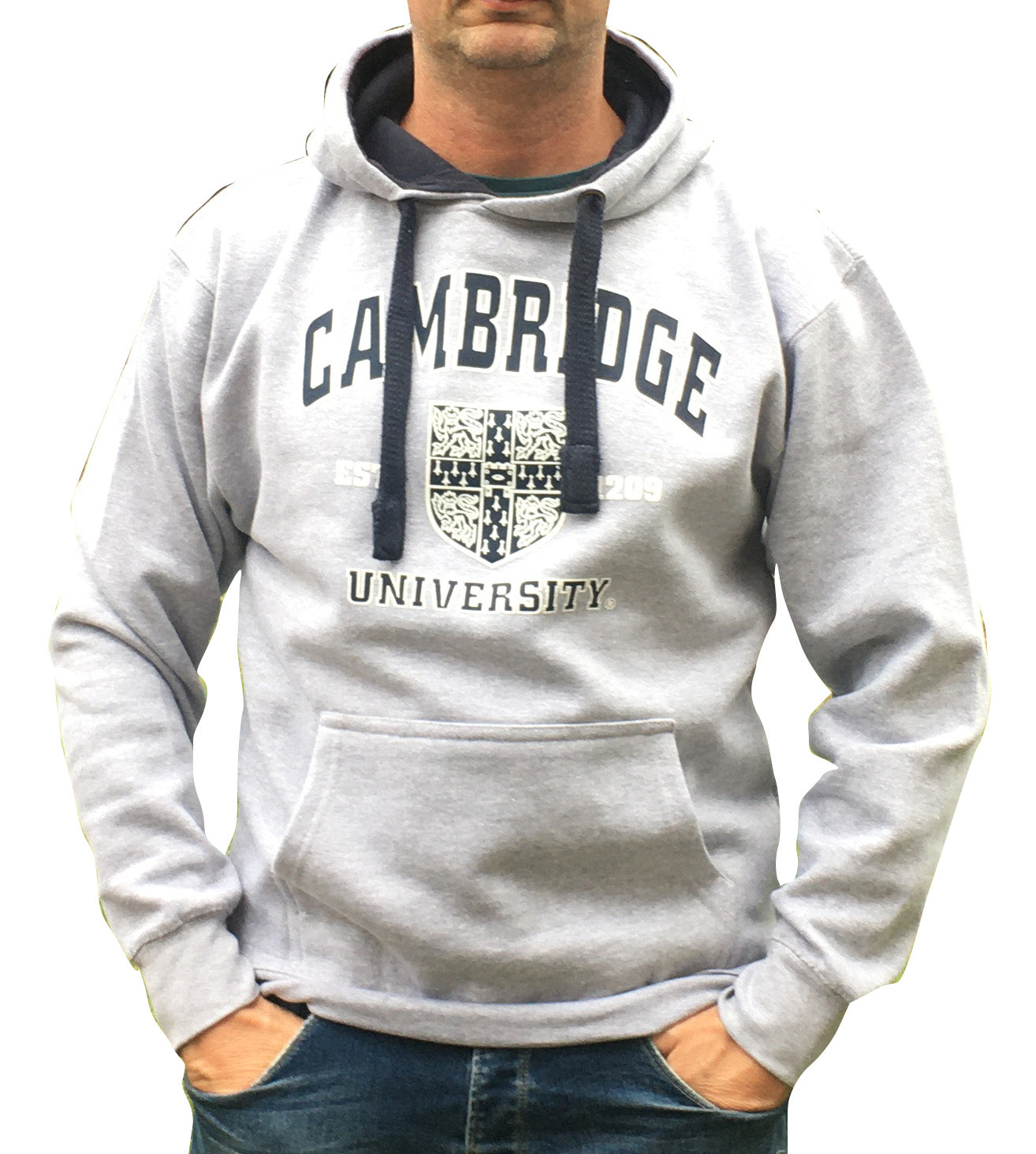 Cambridge University Printed Hoody - Grey - Official Licenced Apparel