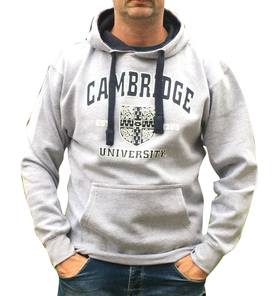 Cambridge University Printed Hoody - Grey - Official Licenced Apparel