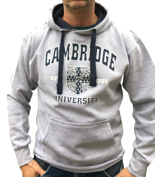 Cambridge University Printed Hoody - Grey - Official Licenced Apparel